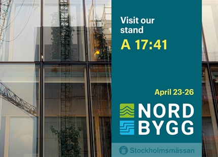 Vi ställer ut på Nordbygg